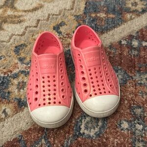 Native shoes. Sparkly hot pink. Size 8 (C8).